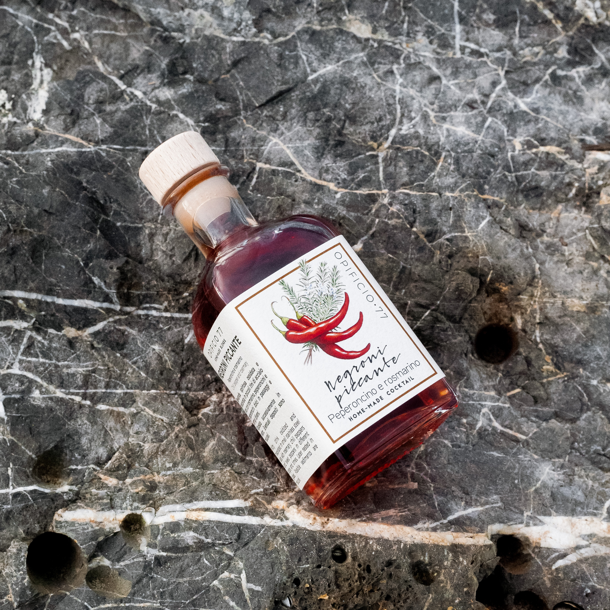 Negroni Piccante | Peperoncino e Rosmarino | Monodose (SOLO PER BOX) - Opificio 77