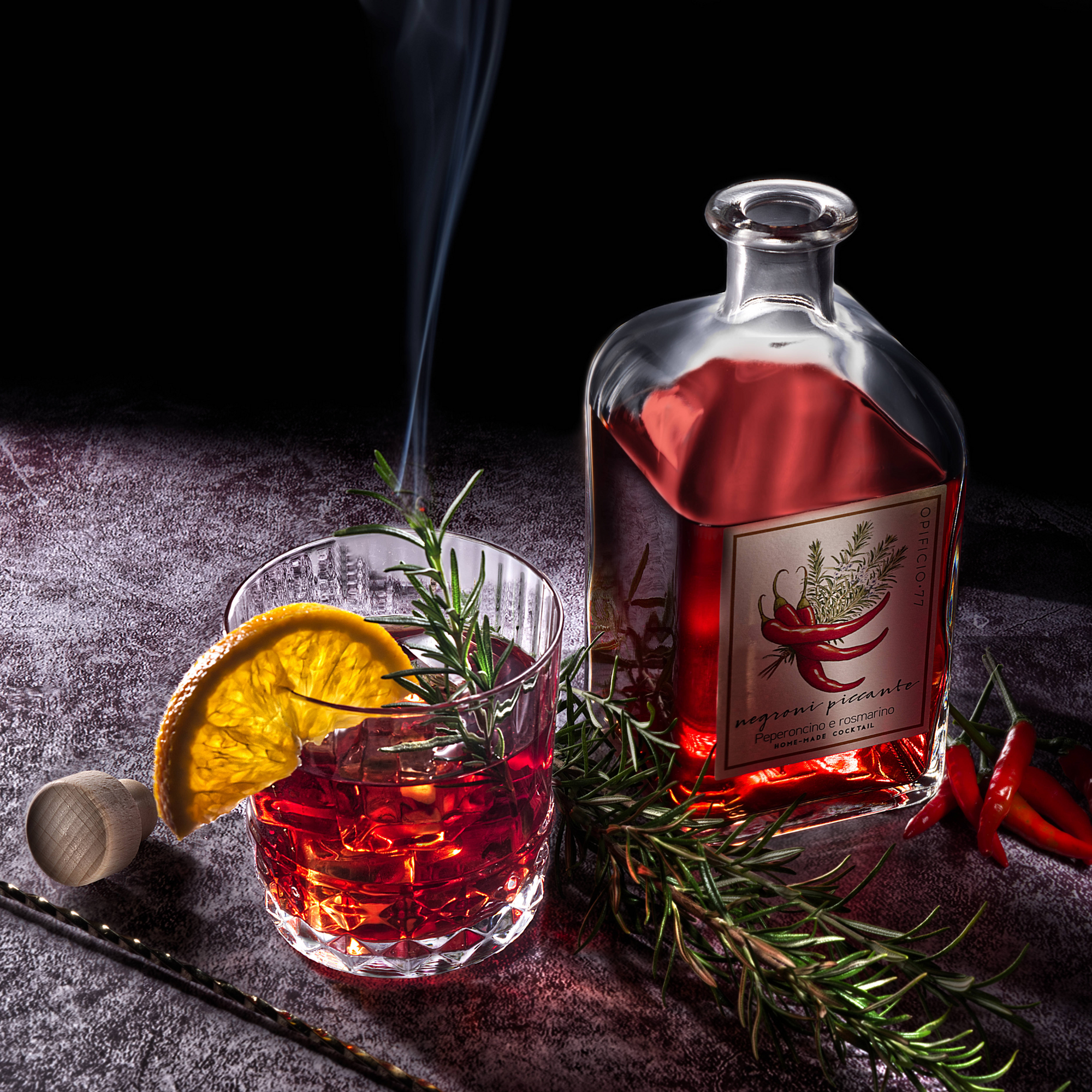 Negroni Piccante | Peperoncino e Rosmarino (SOLO PER BOX) - Opificio 77
