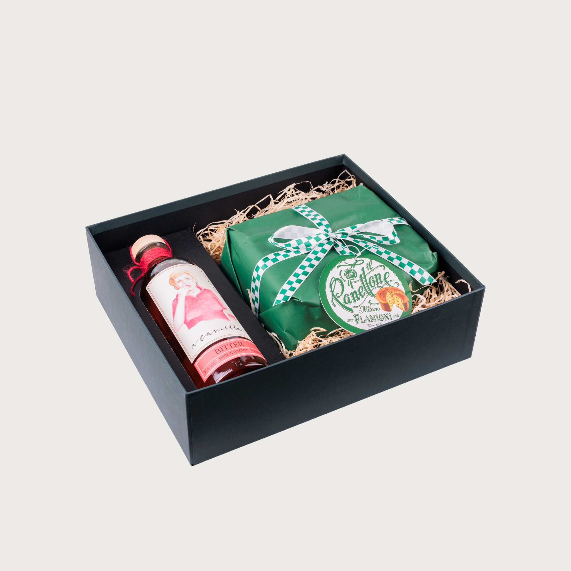 Amaro + Panettone Flamigni | Premium Gift Box