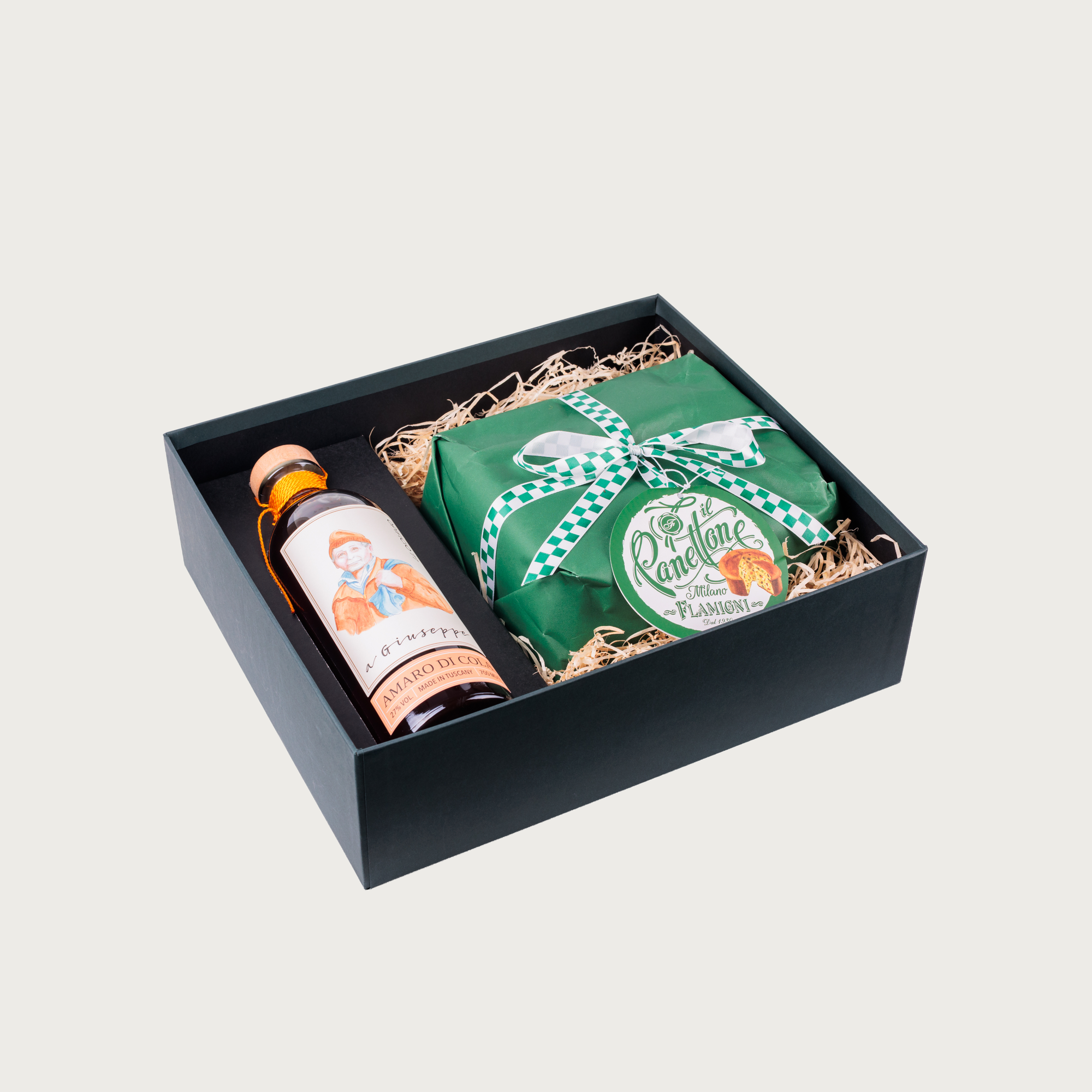 Amaro + Panettone Flamigni | Premium Gift Box